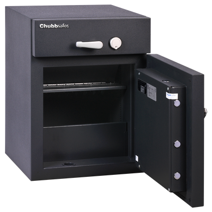 Chubbsafes ProGuard DT Para Yatırma Çekmecesi Açık Görünüm ve Tuzak