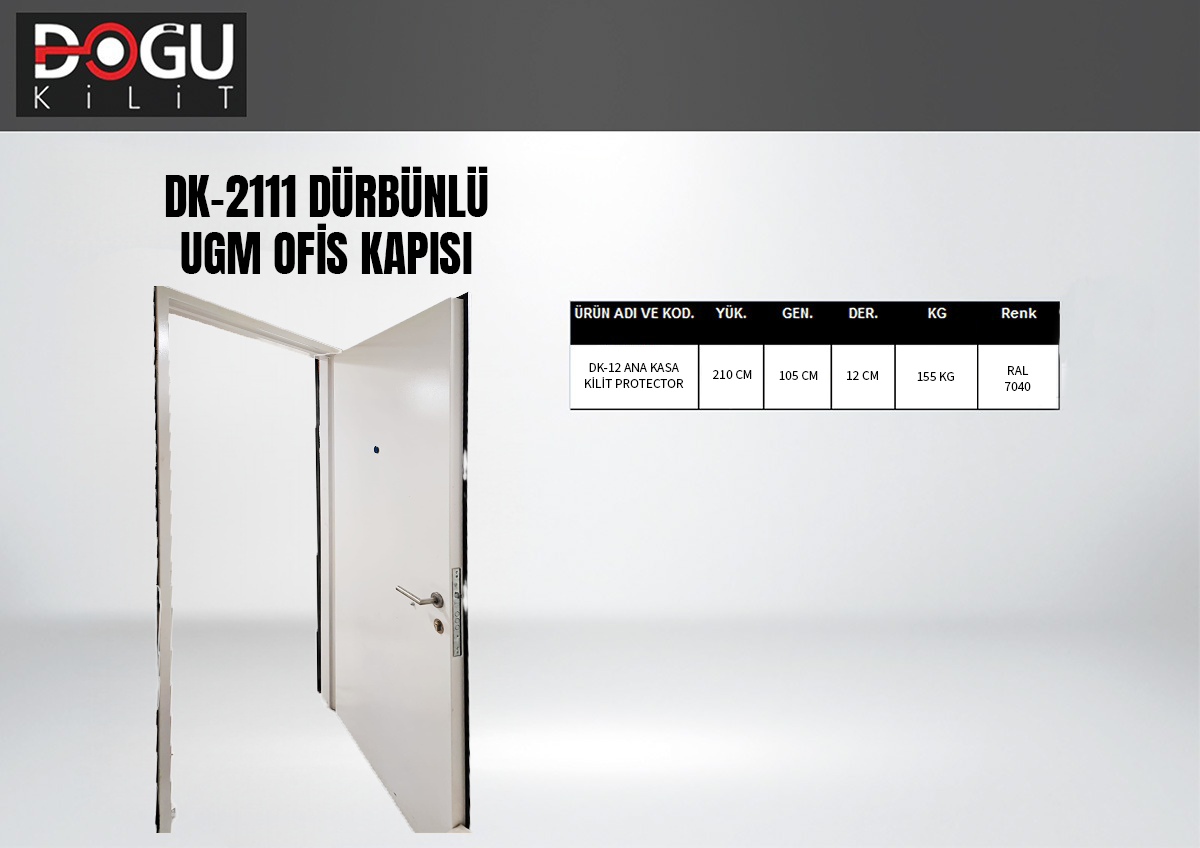 DK-2111 Dürbünlü UGM Ofis Kapısı — orijinal katalog