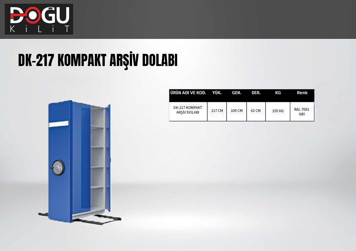 DK-217 Kompakt Arşiv Dolabı — orijinal katalog