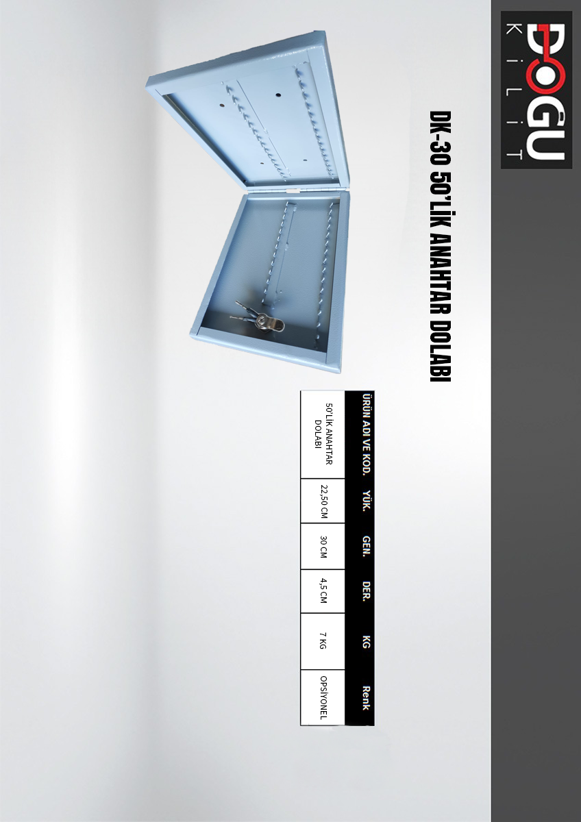 DK-30 50’lik Anahtar Dolabı — orijinal katalog