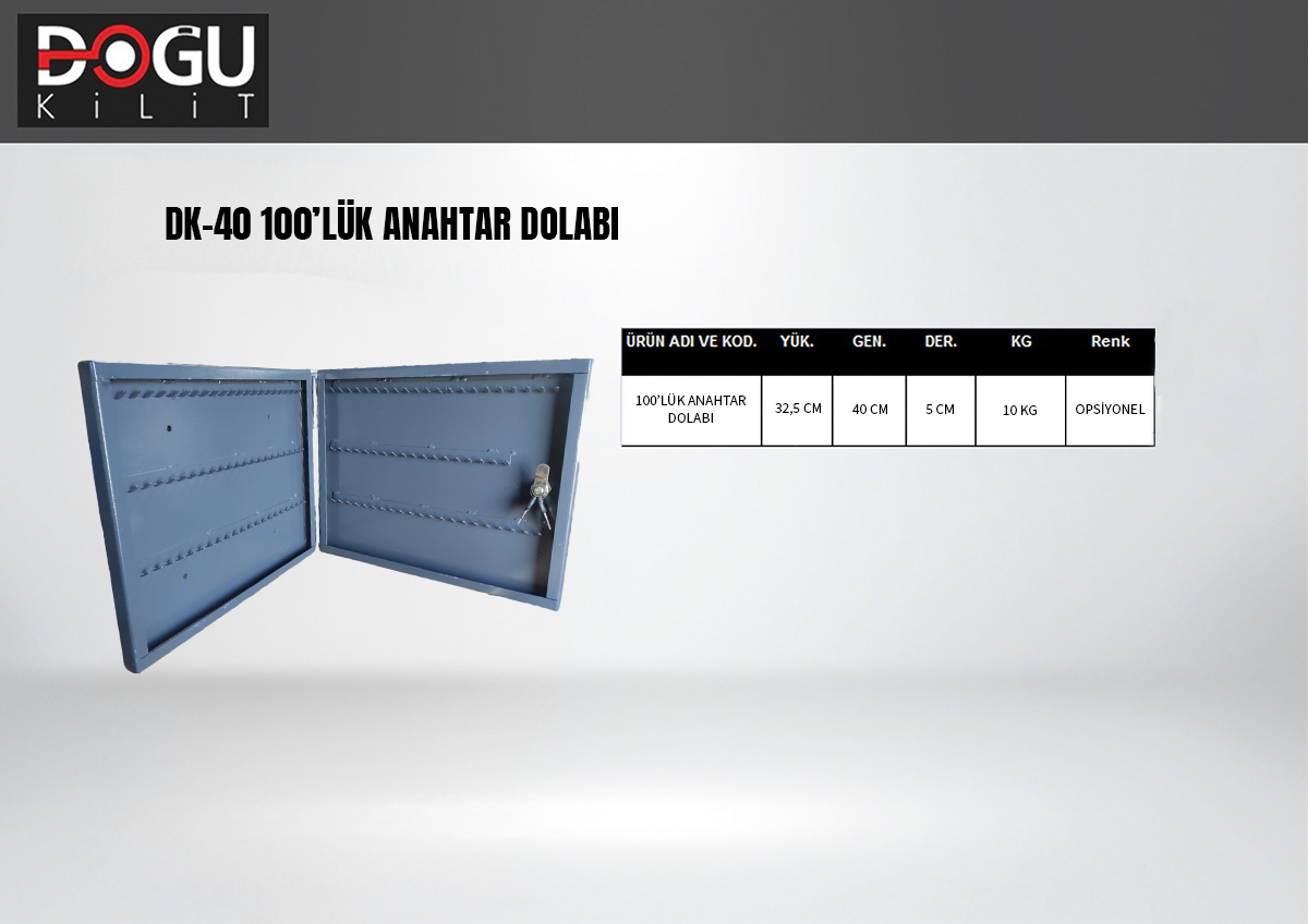 DK-40 100’lük Anahtar Dolabı — orijinal katalog
