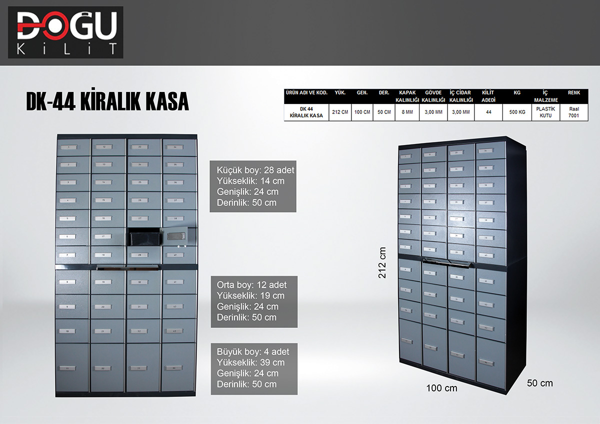 DK-44 Kiralık Kasa — orijinal katalog