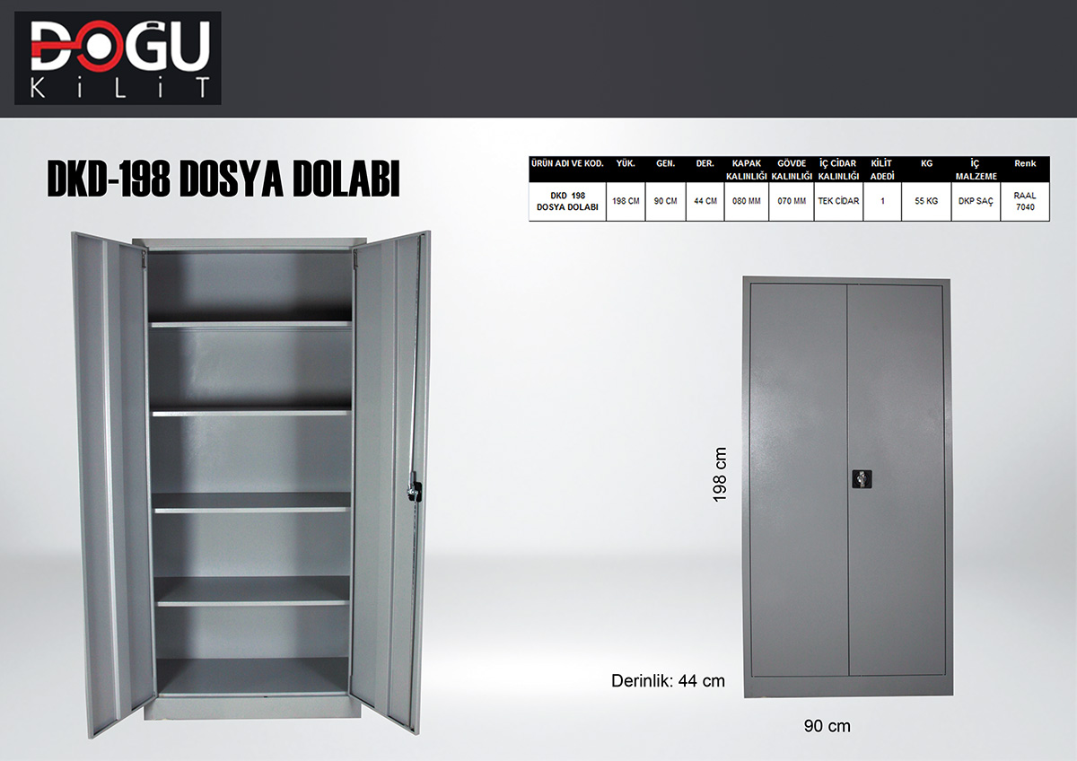 DKD-198 Dosya Dolabı — orijinal katalog